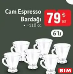 GLASS İN LOVE ESPRESSO BARDAĞI 110 CC 6'LI